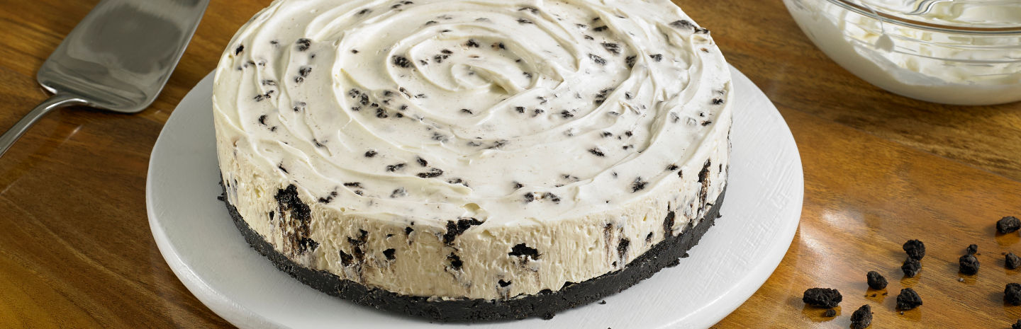 MondelezFoodservice | No bake Cheesecake with Oreo Crumb