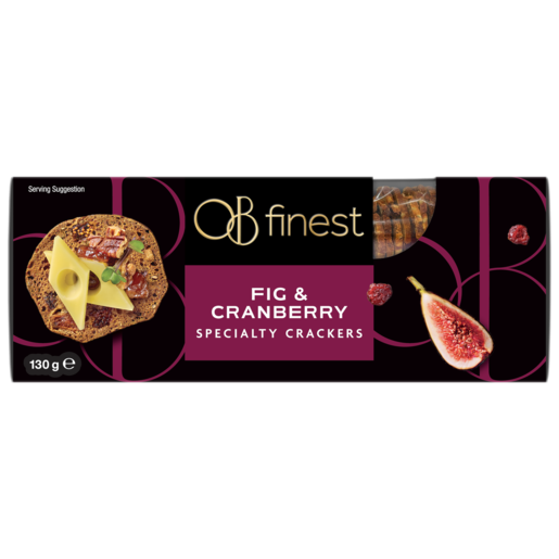 OB Finest Specialty Crackers Fig & Cranberry 130g