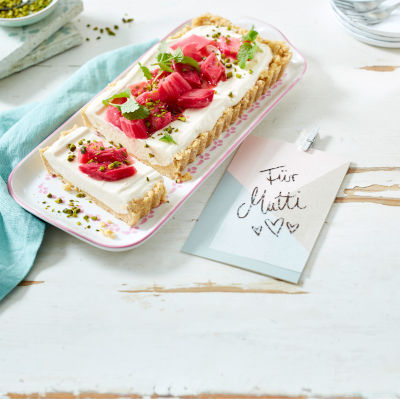 Rhabarber-Cheesecake-Tarte