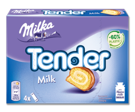 Milka Tender Milch 4er 185g