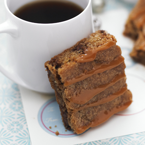 TOBLERONE Caramel Nougat Blondies