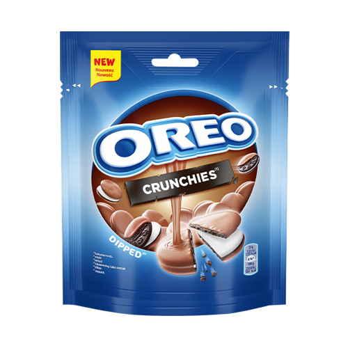 OREO Crunchy Bites Μπισκότα Γεμιστά Βανίλια & Επικάλυψη Σοκολάτας 110G