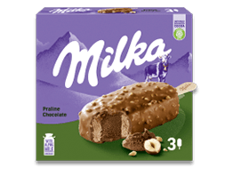 Milka Praline Chocolate Stieleis 3x90ml