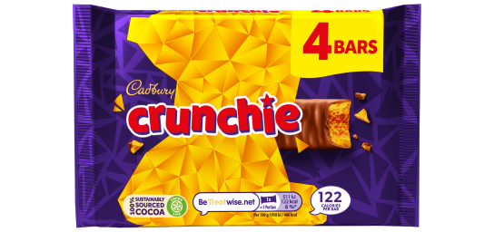 Cadbury-Crunchie-Chocolate-Bar-4-Pack-Multipack-128g