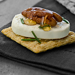 TRISCUIT Honey-Drizzled Goat Cheese Bites