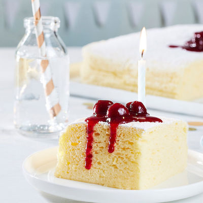 Cheesecake moelleux à la compote chaude