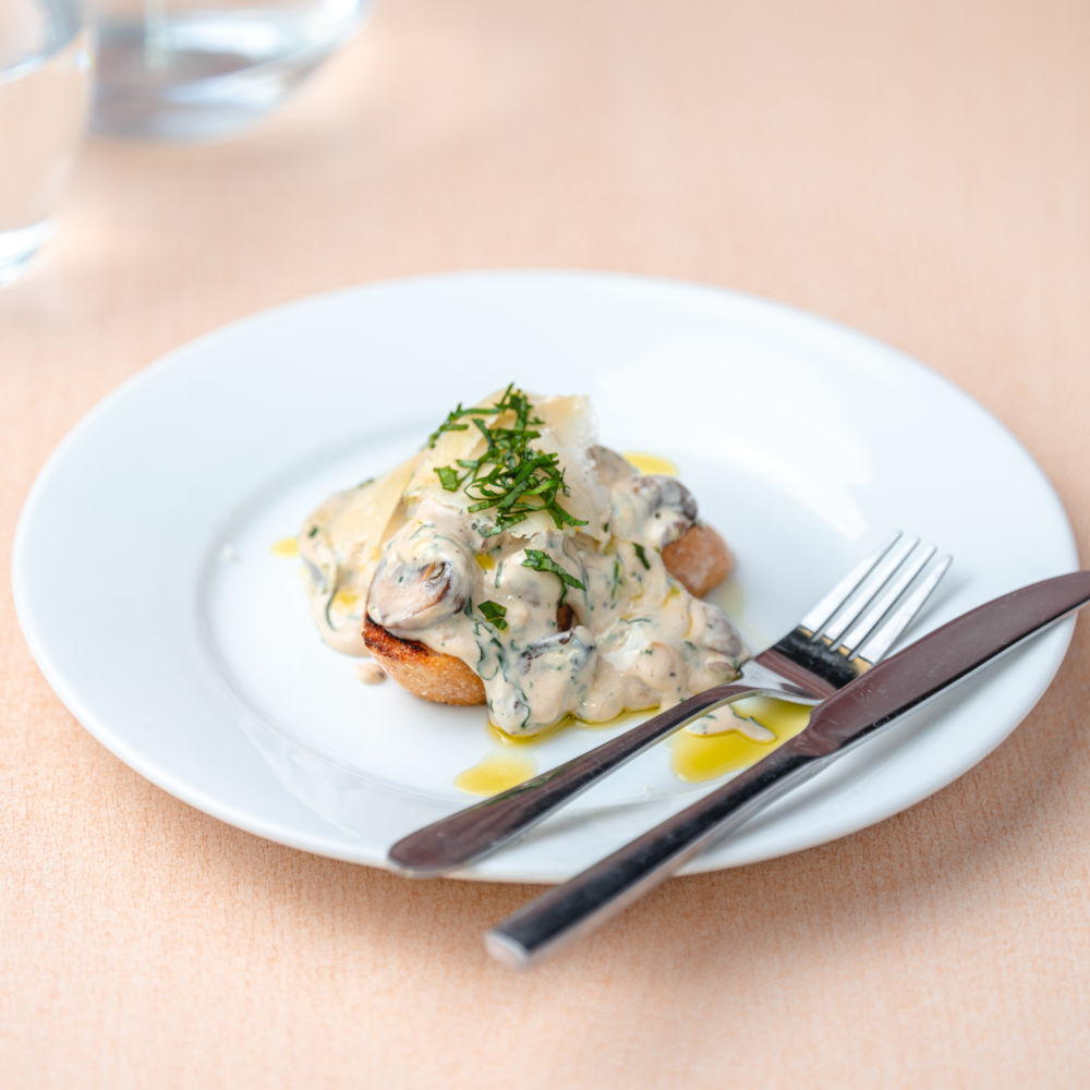 Garlic Philly Mushrooms on Toast 