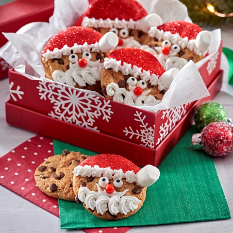 Easy CHIPS AHOY! Santa Cookies
