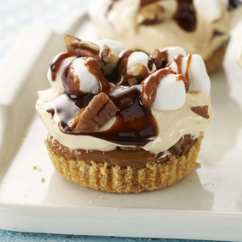 HONEY MAID Caramel Pecan S'more Cheesecake Bites