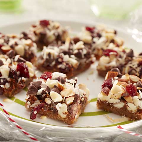 HONEY MAID Cranberry-Dulce de Leche Bars