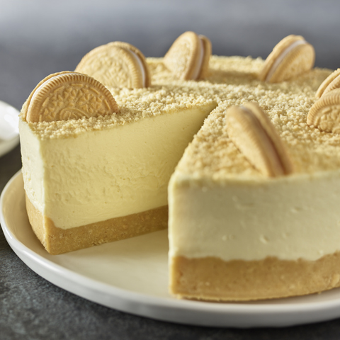 Gâteau au fromage sans cuisson aux biscuits OREO dorés et chocolat blanc