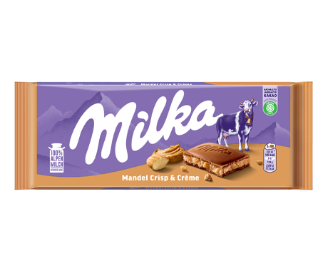 Milka Almond Crisp & Creme 90G