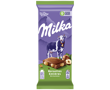 Milka Noisettes Entieres 100G
