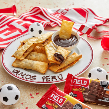 Tequeños con Fudge Field Chokosoda