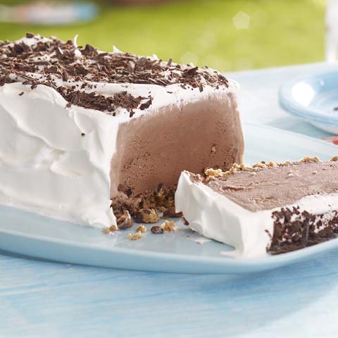 Chocolate Cookie Ice Cream Slice