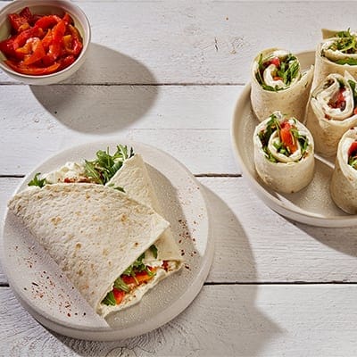 Wrap mit Philadelphia & Gegrilltem Paprika
