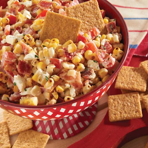 Grilled Corn & Bacon Dip