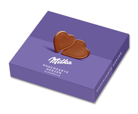 I love Milka 130g Hauchzarte Herzen