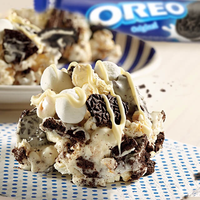 POPCORN ROCKY ROAD OREO