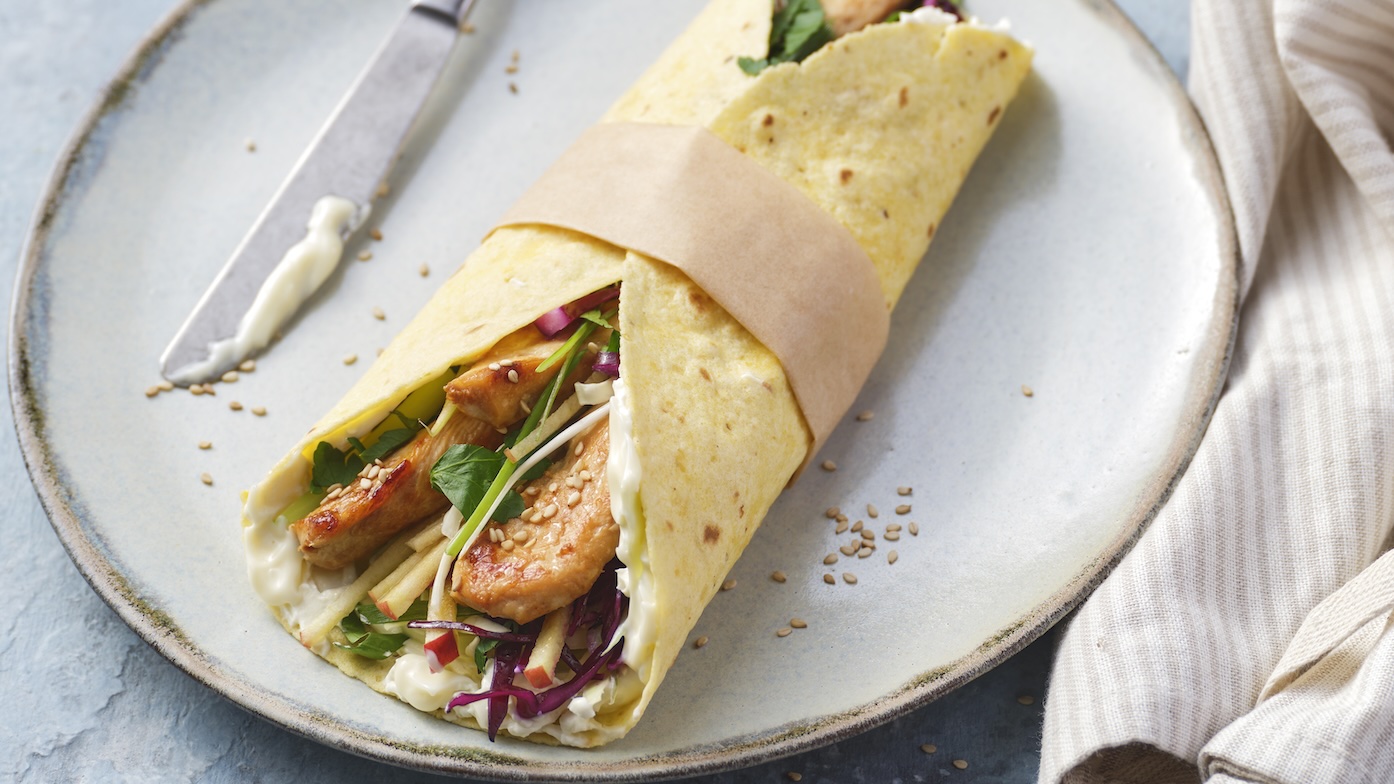 Miracel Whip - Rezept - Thai Hähnchen Wrap mit Salat