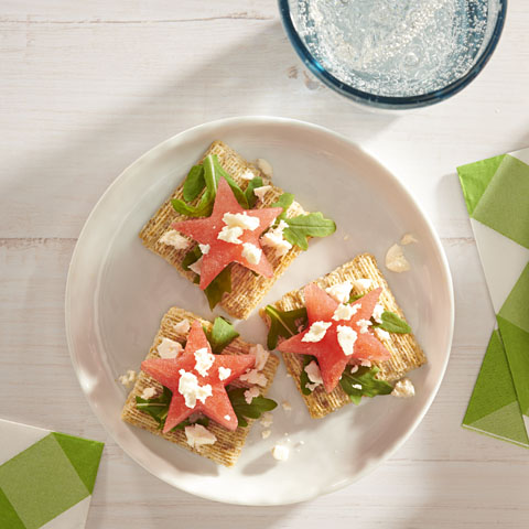 TRISCUIT Watermelon Stars and Feta Toppers