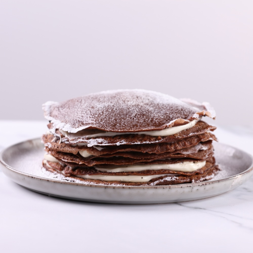 Chocolate Crepe Cake with Philadelphia® and OREO® Crumb