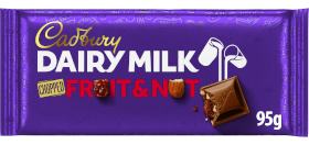 Cadbury Dairy Milk Chopped Fruit And Nut Chocolate Bar 95G