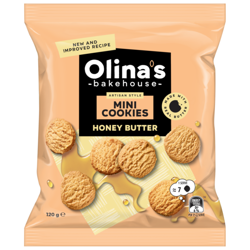 Olina's Bakehouse Mini Cookies Honey Butter 120g