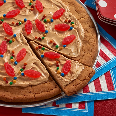 SWEDISH FISH Peanut Butter Cookie Pizza