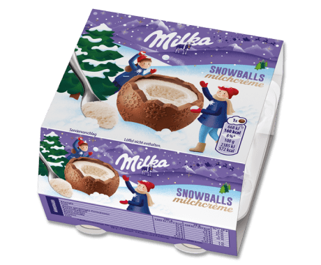 Milka Snowballs Milchcrème 112g