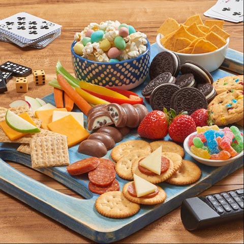 Family Game Night Snacking Board