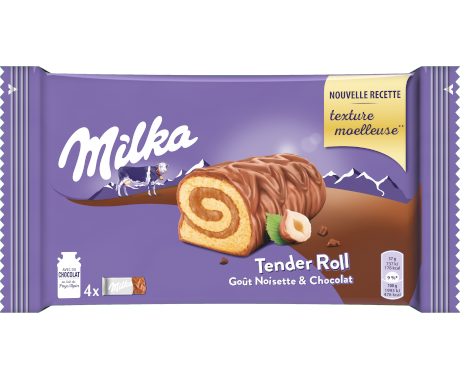 Milka Tender Roll Noisettes 148G