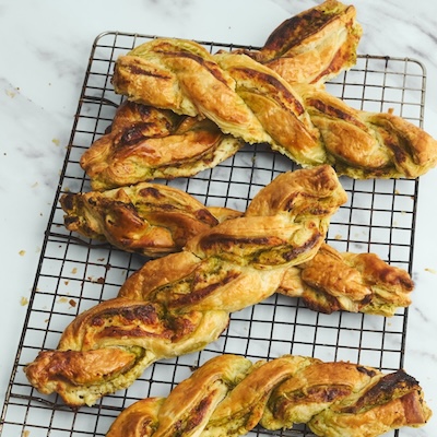 Pesto 3 Cheese Twists with Philadelphia®
