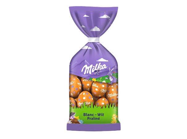 Milka Petits Œufs Blanc Praliné 100g