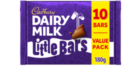 Cadbury Dairy Milk Little Bars Chocolate Bar 10 Pack Multipack 180g