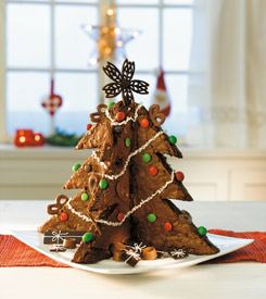 Juletrebrownies