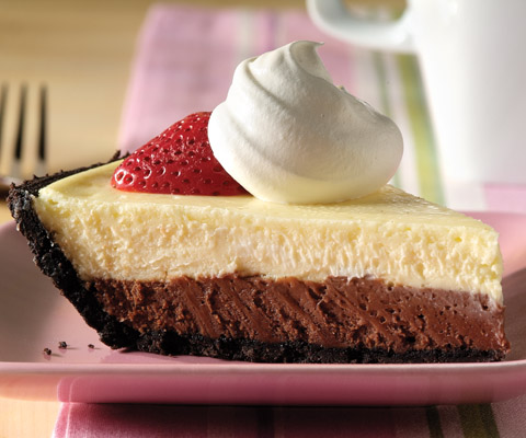 Easy Double Chocolate Layer Cheesecake