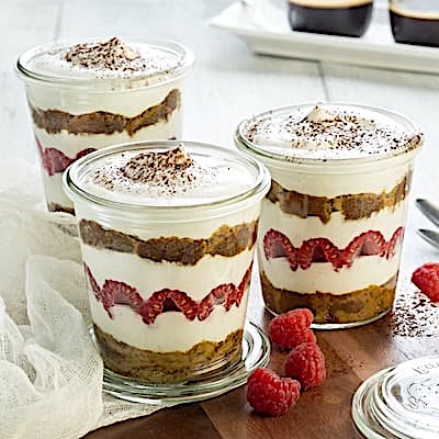 Cremiges Tiramisu im Glas mit Philadelphia Pflanzlich