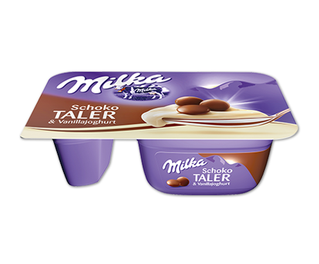 Milka Schokotaler & Vanillajoghurt 120g
