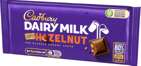 Cadbury Dairy Milk Chopped Hazelnut Chocolate Bar 95g