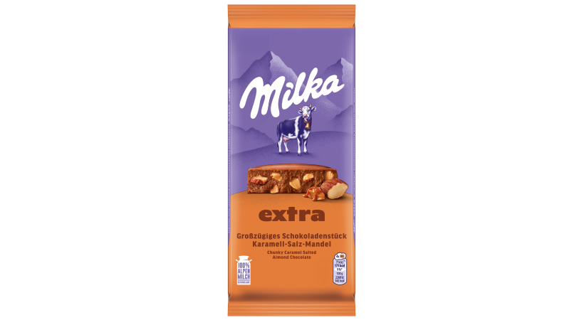 Milka Extra Karamell-Salz-Mandel