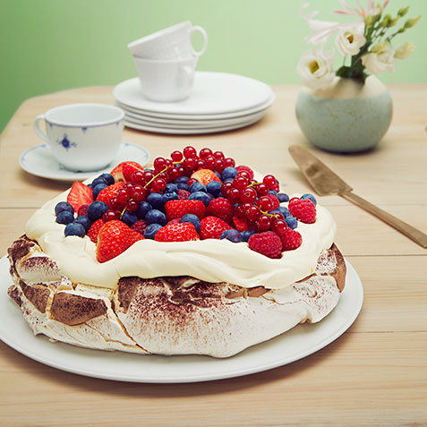 Pavlova med sjokolade