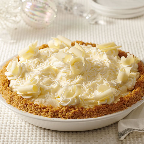 No-Bake White Chocolate Mascarpone Cheesecake Pie
