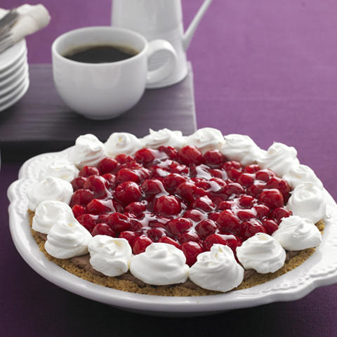 CADBURY Chocolate Silk Cherry-Topped Pie