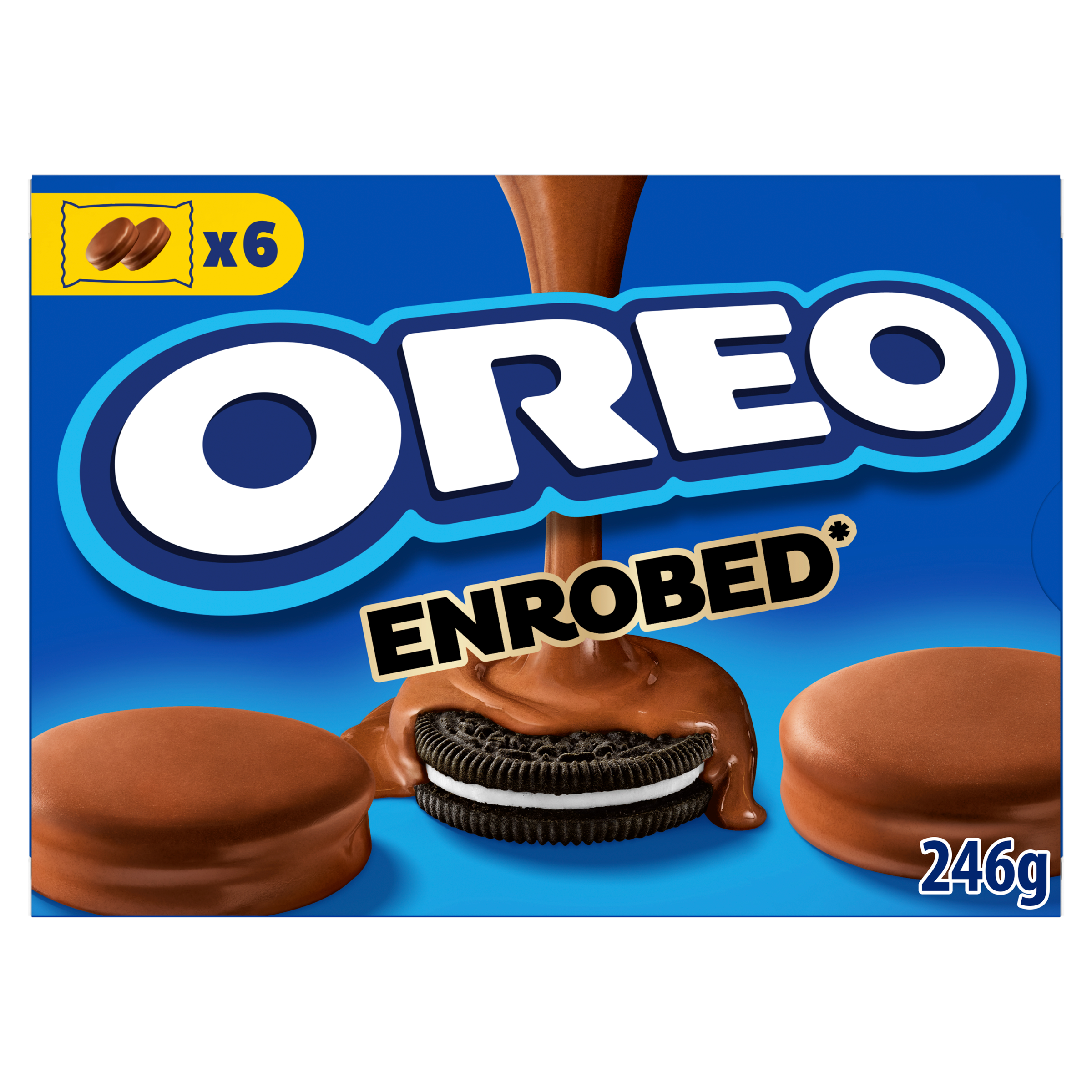 OREO Enrobed Μπισκότα Γεμιστά με Επικάλυψη Σοκολάτα Γάλακτος 246G