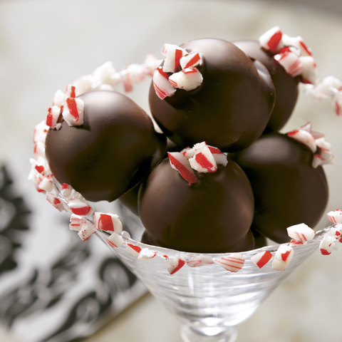 Candy Cane OREO Cookie Balls