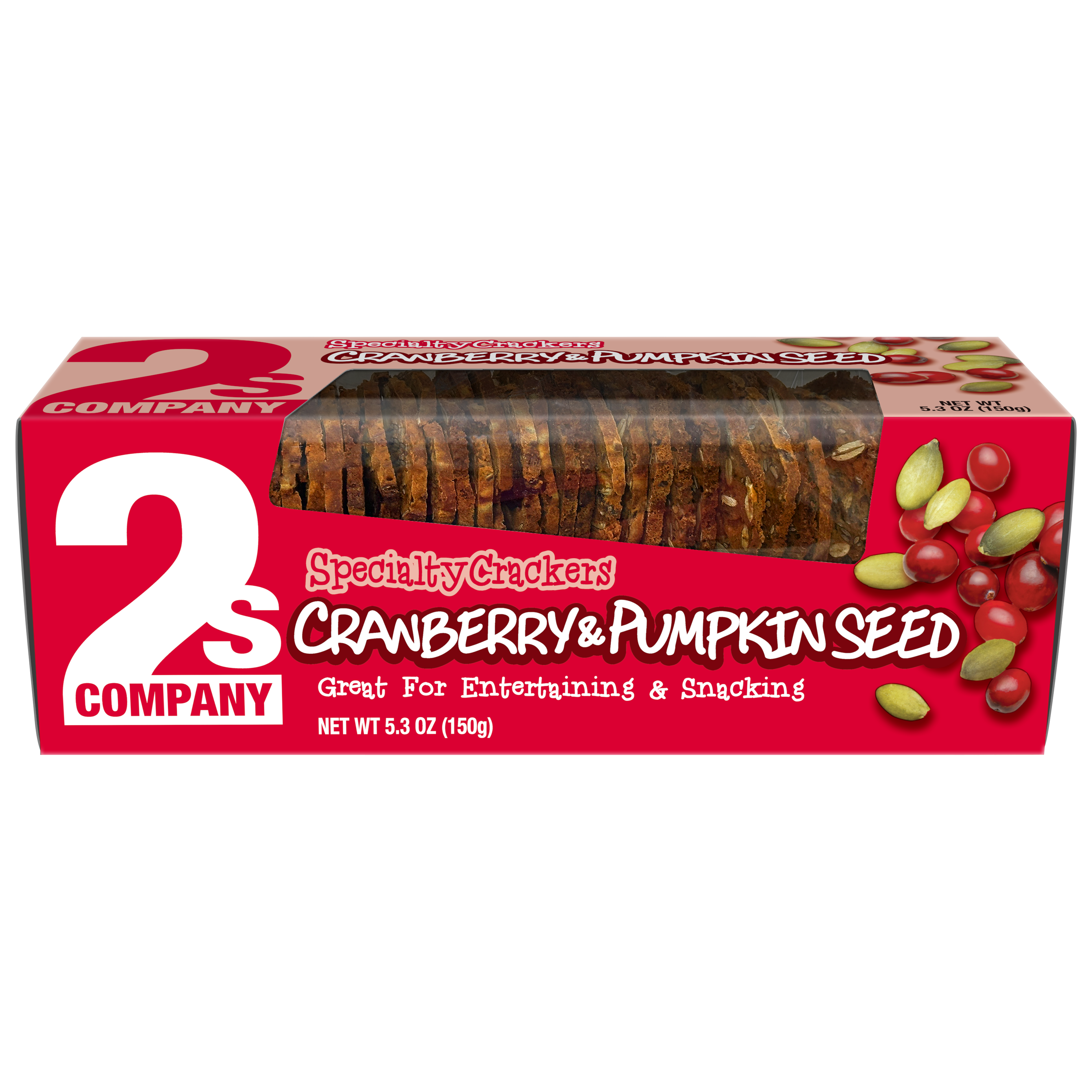 2s Company Specialty Crackers Cranberry & Pumpkin Seed 5.3oz