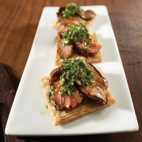 TRISCUIT avec garniture au steak chimichurri