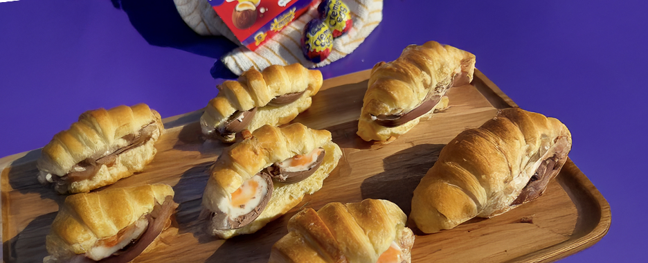 Cadbury Creme Egg Chocolate Croissants