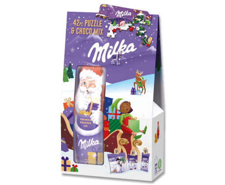 Milka Puzzle & Choco Mix Weihnachten 124g